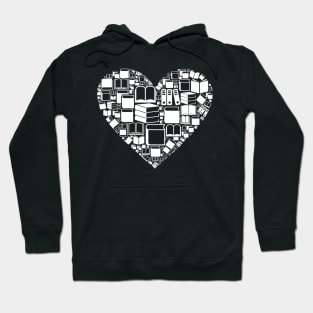 Book Nerds Book Heart Library Librarian Book Reading Lover Hoodie